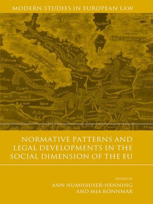 cover image of Normative Patterns and Legal Developments in the Social Dimension of the EU